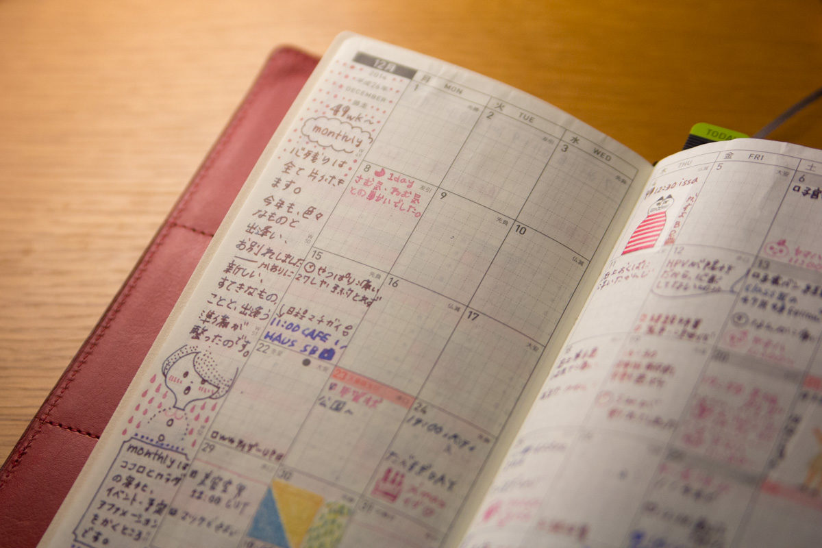 ワーママ的ほぼ日手帳weeksの使い方 14年12月版 15年8月加筆 いろどりぐらし